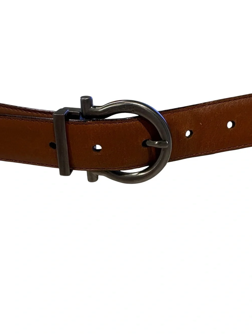 Salvatore Ferragamo - Men's Gancini Buckle Reversible leather belt. size 40